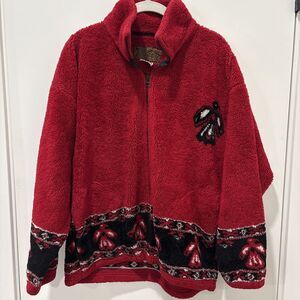 Vintage Bear Ridge Outfitters Fleece Zip-Up Jacket, Size S